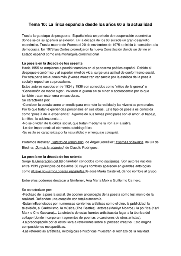 Miniatura del documento Tema-10-La-lirica-espanola-desde-los-anos-60-a-la-actualidad.docx