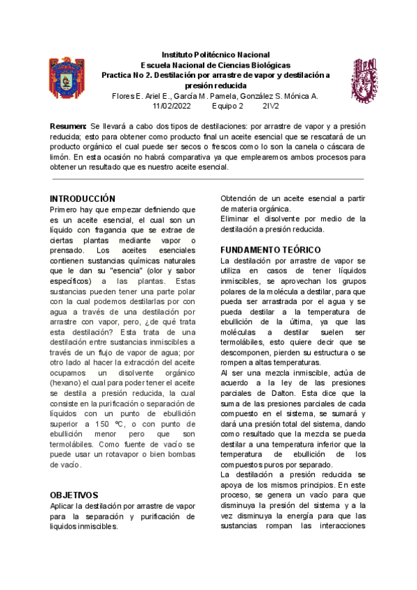 Miniatura del documento Practica-2-Destilacion-por-arrastre-de-vapor-y-a-presion-reducida.pdf