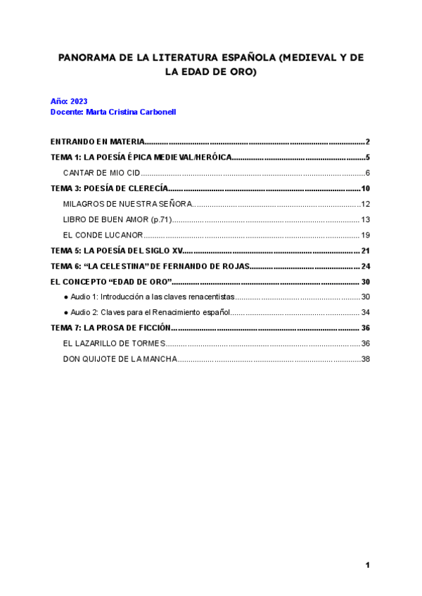 Miniatura del documento ASIGNATURA COMPLETA: Cantar-de-Mio-Cid-Libro-de-buen-amor-El-Conde-Lucanor-La-Celestina-....pdf