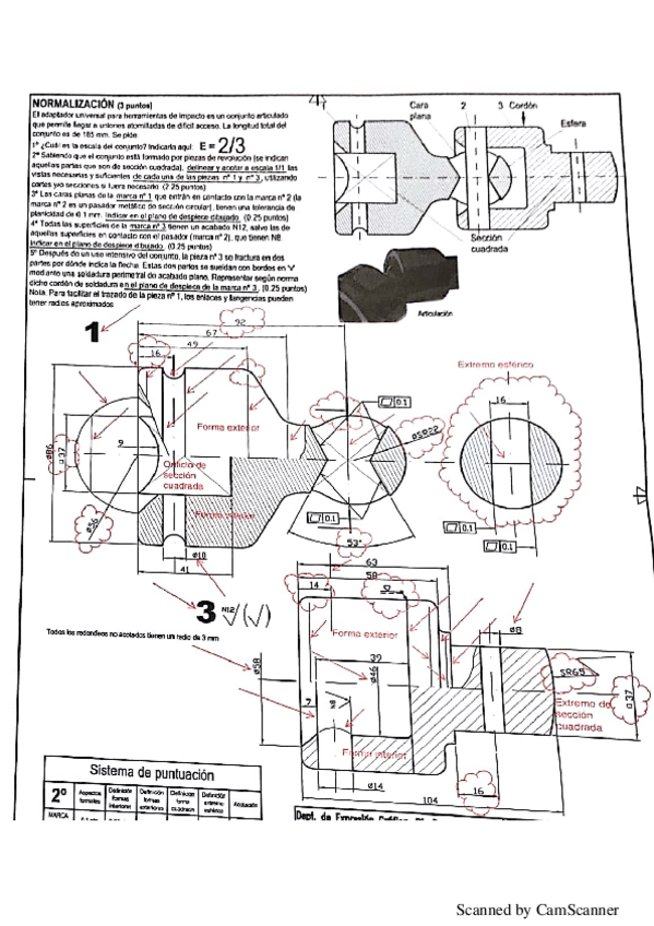 Miniatura del documento Examen Dibujo Industrial Febrero 2018 .pdf