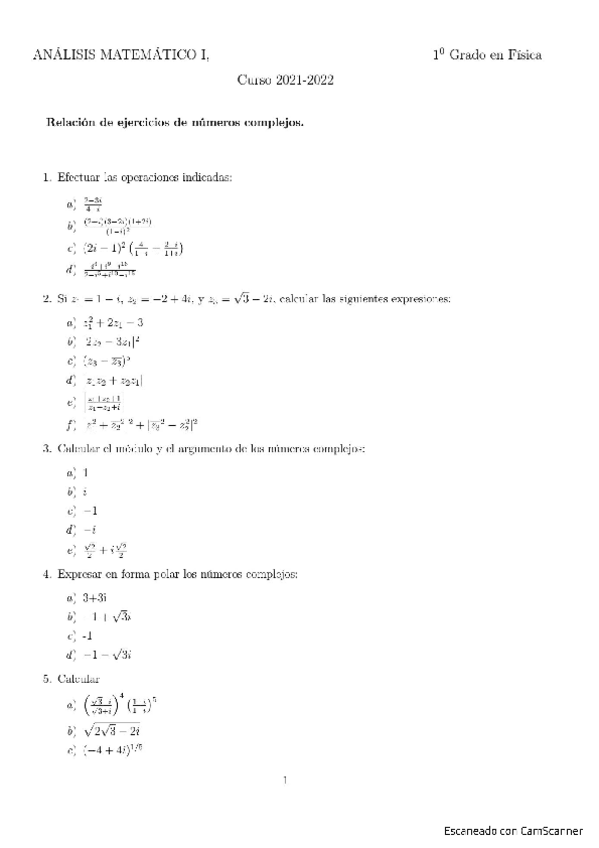 Miniatura del documento Relación 2 - Complejos (explicados).pdf