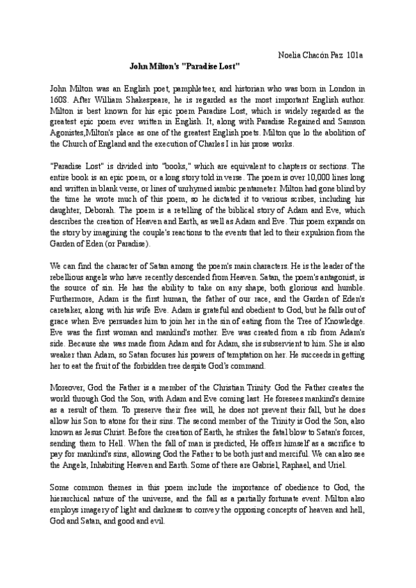 Miniatura del documento Essay-John-Miltons-Paradise-Lost.pdf