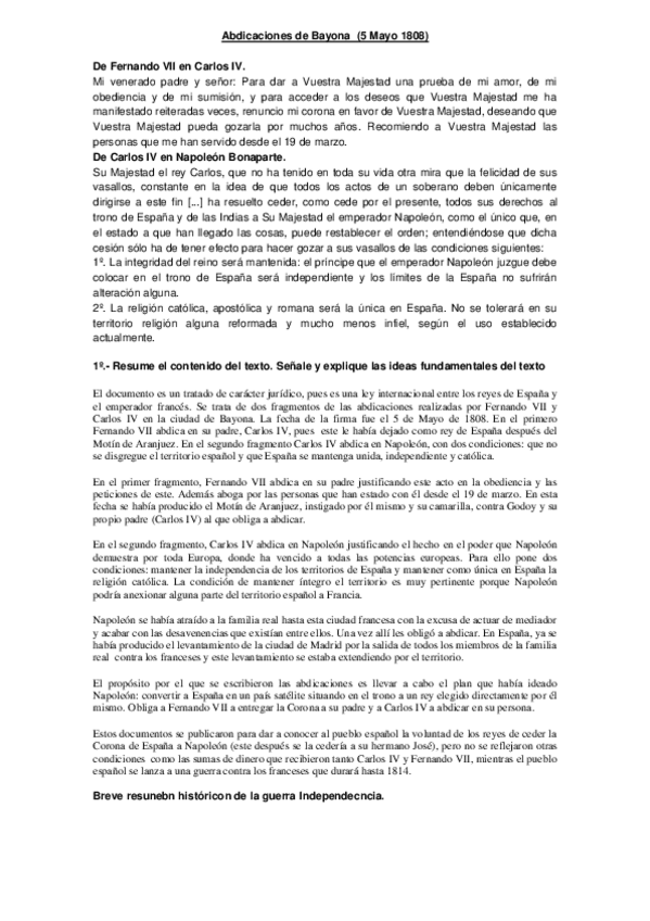 Miniatura del documento Comentario-de-texto.Abdicaciones-de-Bayona-y-const..pdf