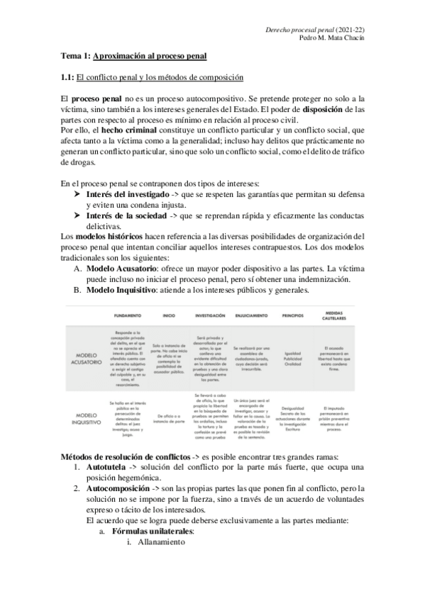 Miniatura del documento Derecho procesal penal - Pedro Miguel Mata Chacín.pdf