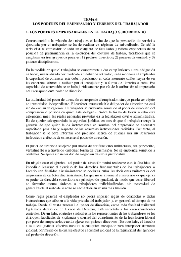 Miniatura del documento TEMA 6. Los poderes del empresario y deberes del trabajador.pdf