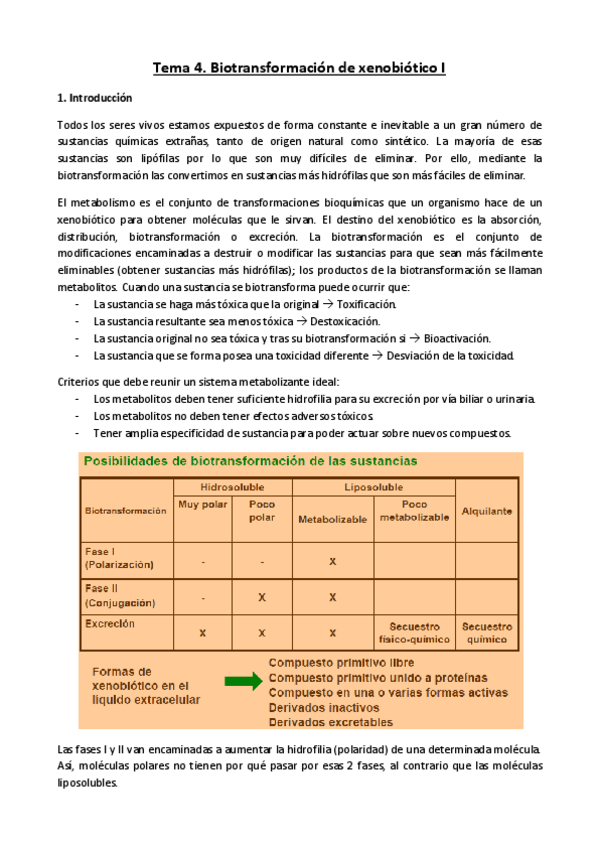 Miniatura del documento Tema 4. Biotransformación de xenobióticos I.pdf