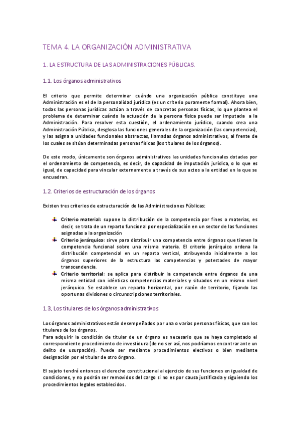 Miniatura del documento TEMA 4 LA ORGANIZACIÓN ADMINISTRATIVA.pdf