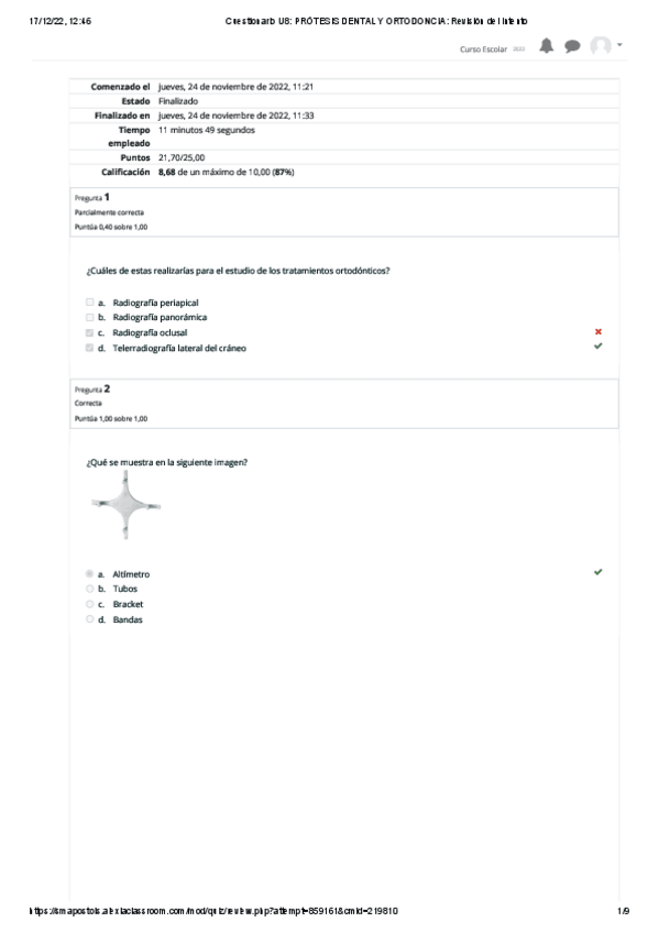 Miniatura del documento Cuestionario-U8-PROTESIS-DENTAL-Y-ORTODONCIA-Revision-del-intento.pdf