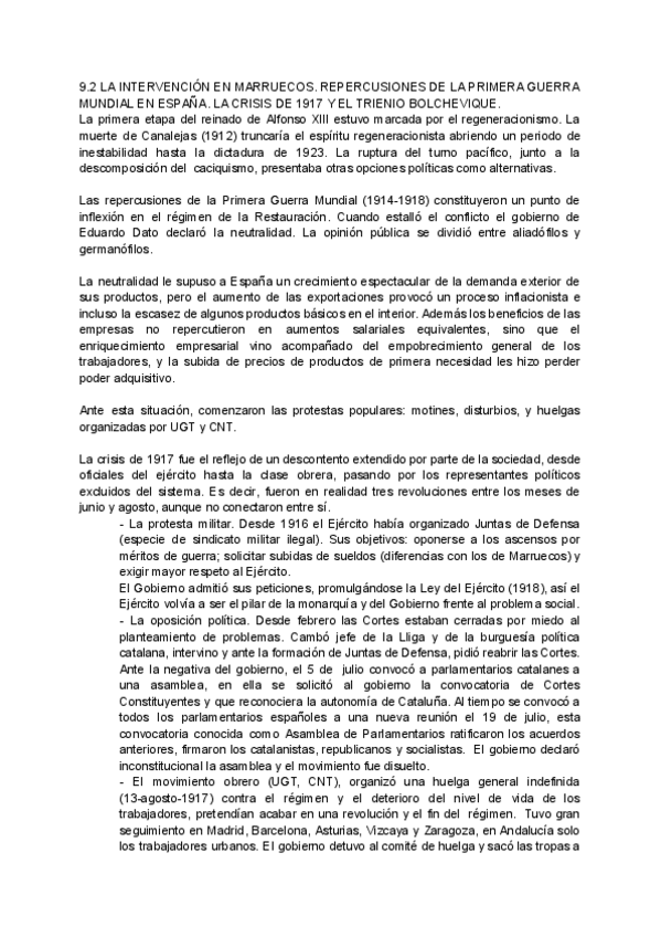 Miniatura del documento BLOQUE-9-9.2-LA-INTERVENCION-EN-MARRUECOS.-REPERCUSIONES-DE-LA-PRIMERA-GUERRA-MUNDIAL-EN-ESPANA.-LA-CRISIS-DE-1917-Y-EL-TRIENIO-BOLCHEVIQUE..pdf