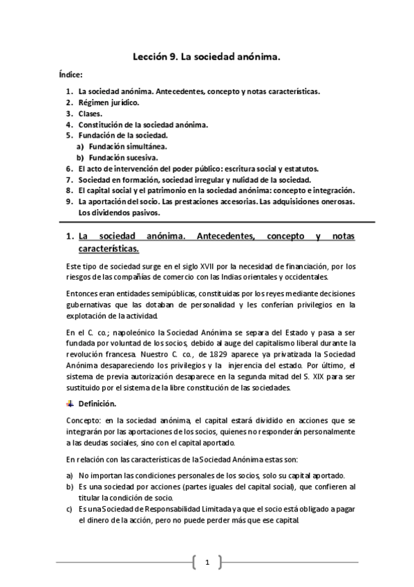 Miniatura del documento Lección 9. La sociedad anónima.pdf
