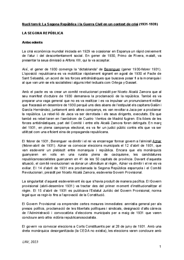Miniatura del documento Nuclitematic6LaSegonaRepublicailaGuerraCivilenuncontextdecrisi1931-1939.pdf