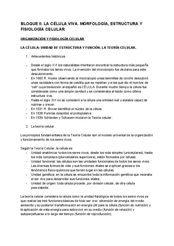 Miniatura del documento 1. LA CÉLULA. UNIDAD DE ESTRUCTURA Y FUNCIÓN. LA TEORÍA CELULAR.pdf