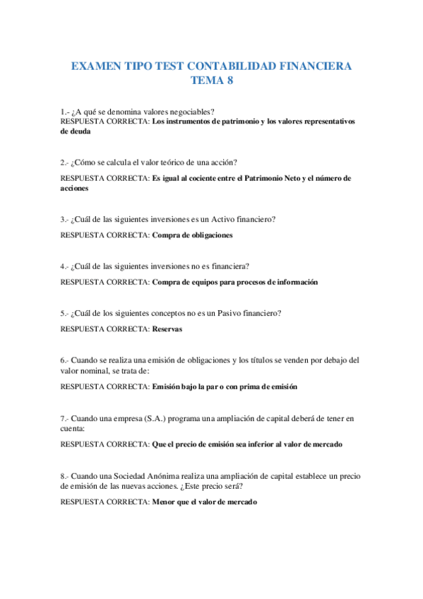 Miniatura del documento EXAMEN TIPO TEST CONTABILIDAD FINANCIERA TEMA 8.pdf