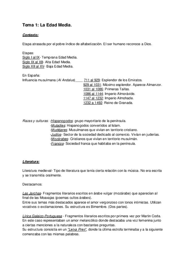 Miniatura del documento Tema-1-La-Edad-Media-LITERATURA-ESPANOLA.pdf