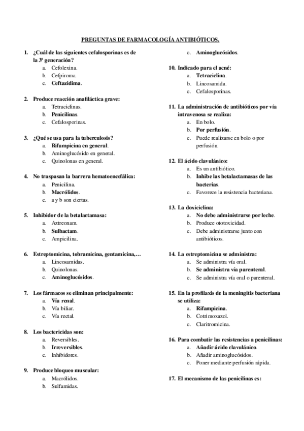 Miniatura del documento PREGUNTAS DE FARMACOLOGÍA ANTIBIÓTICOS.docx