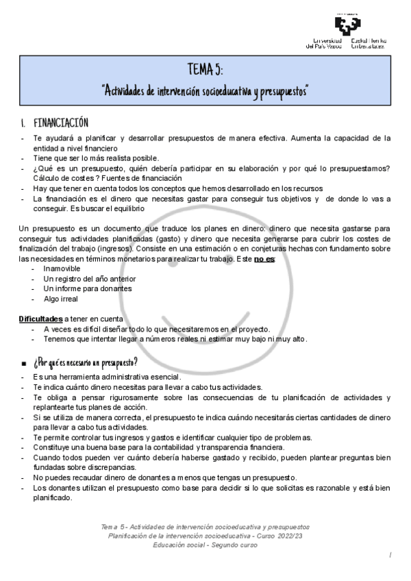 Miniatura del documento Tema 5 - Actividades de intervencion socioeducativa y presupuestos.pdf