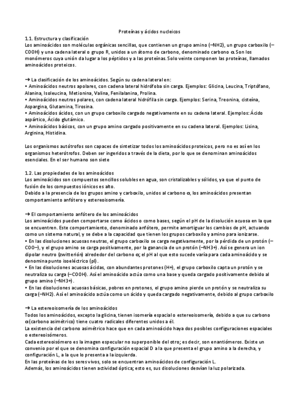 Miniatura del documento 2 Bach tema 3 bio proteinas y ácidos nucleicos.pdf