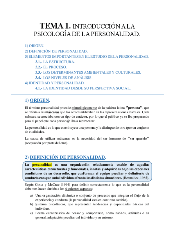 Miniatura del documento TEMA 1. Introducción a la Psicología de la Personalidad..pdf