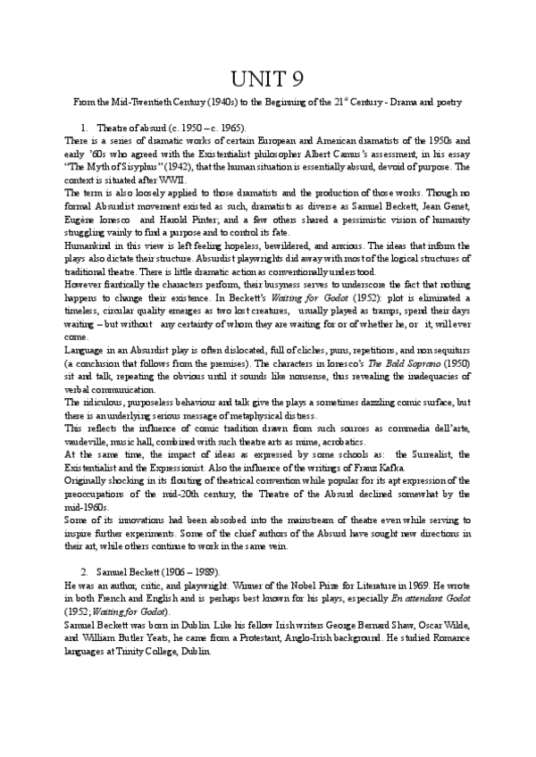 Miniatura del documento UNIT-9From-the-Mid-Twentieth-Century-1940s-to-the-Beginning-of-the-21st-Century-Drama-and-poetry.pdf