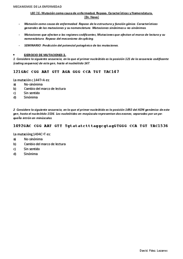 Miniatura del documento LEC-1.-Mutacion-como-causa-de-enfermedad.-Repaso.-Caracteristicas-y-Nomenclatura..pdf