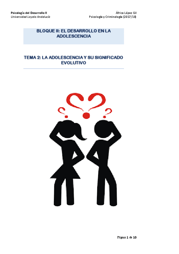 Miniatura del documento Apuntes Tema 2. La adolescencia y su significado evolutivo.pdf