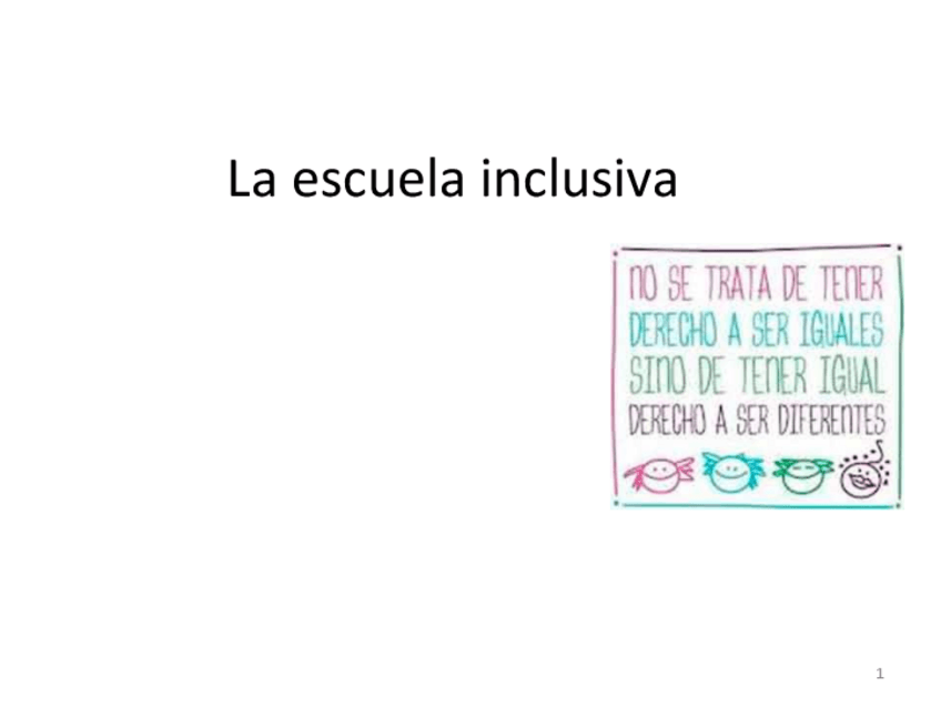 Miniatura del documento 1. La Escuela Inclusiva.pdf