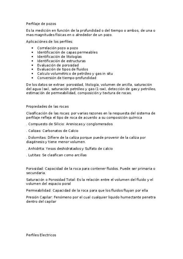 Miniatura del documento GEOFISICA-RESUMEN-Perfilaje-de-Pozos-Perfiles-Electricos.docx