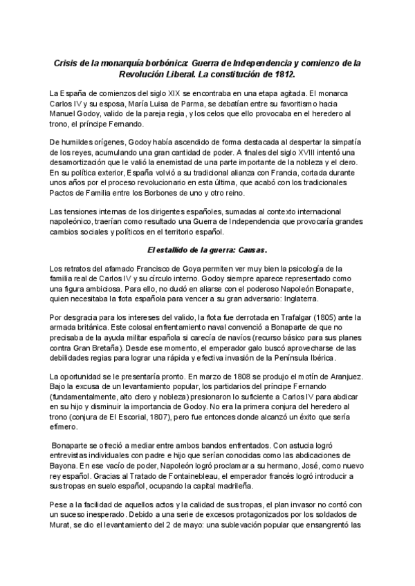 Miniatura del documento Crisis-de-la-monarquia-borbonica-Guerra-de-Independencia-y-comienzo-de-la-Revolucion-Liberal.-La-constitucion-de-1812..pdf