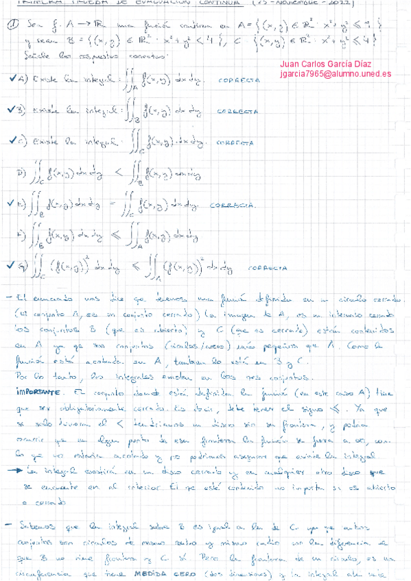 Miniatura del documento PEC1 y Soluciones 2023 - Integración y análisis vectorial.pdf