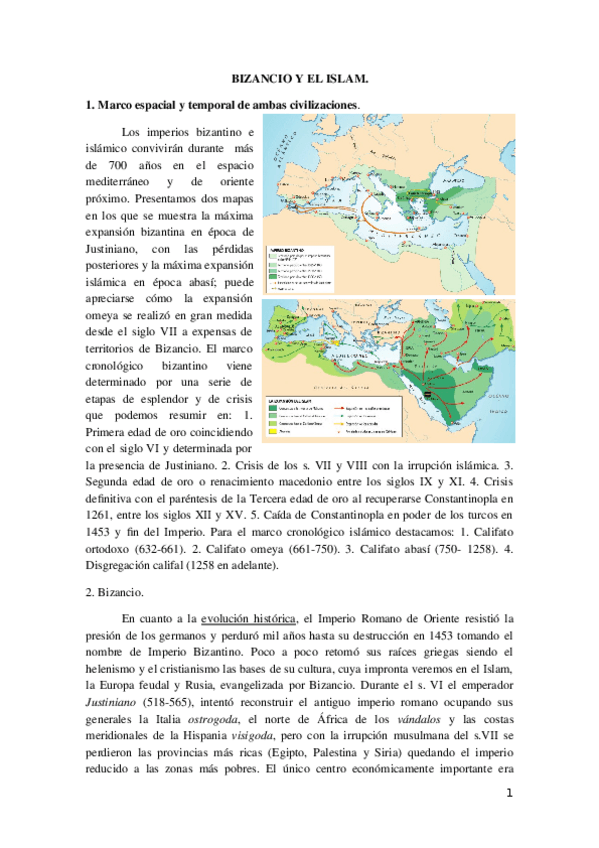 Miniatura del documento Tema 4. Bizancio e Islam.docx