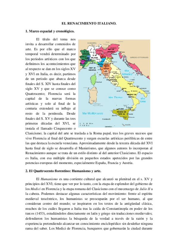 Miniatura del documento Tema 7. El Renacimiento italiano.docx