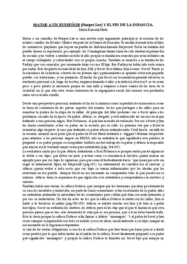 Miniatura del documento Matar-a-un-ruisenor-el-fin-de-la-infancia ENSAYO.pdf