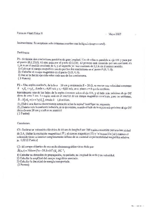 Miniatura del documento Examen-Parcial-2-Fisica-2-Mayo-2023.pdf