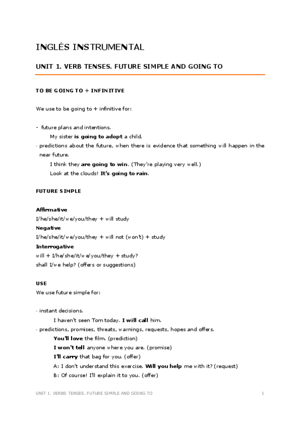 Miniatura del documento Unit-1.-Verb-tenses.-Future-simple-and-going-to.pdf