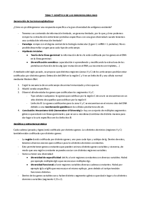 Miniatura del documento TEMA-7-GENETICA-DE-LAS-INMUNOGLOBULINAS.pdf