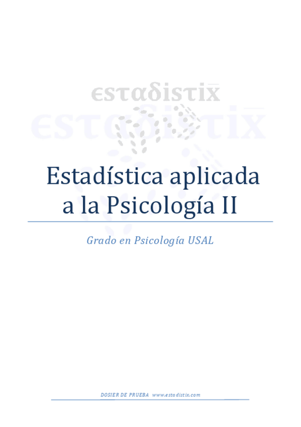 Miniatura del documento Curso Estadística II Psico USAL- ESTADISTIX - Dosier de prueba.pdf