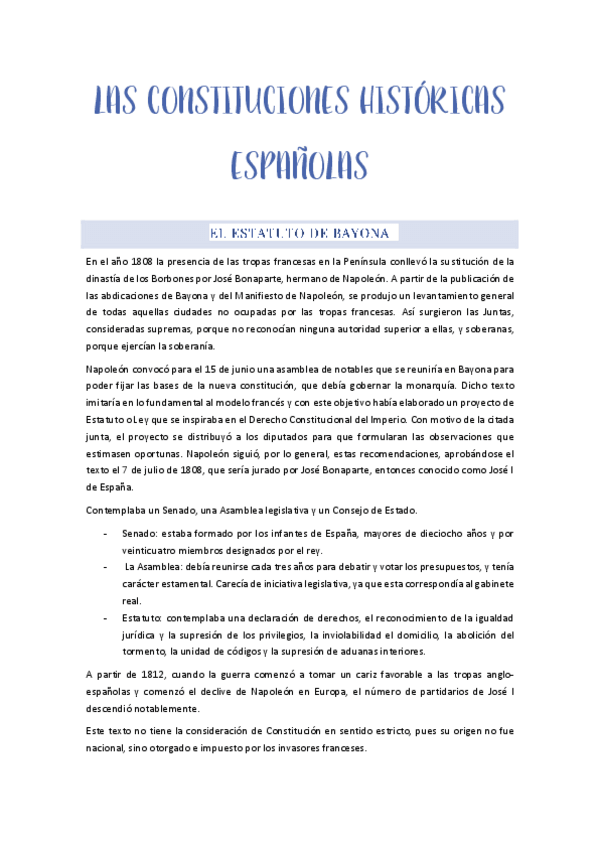 Miniatura del documento Tema 9. Las Constituciones históricas españolas.pdf
