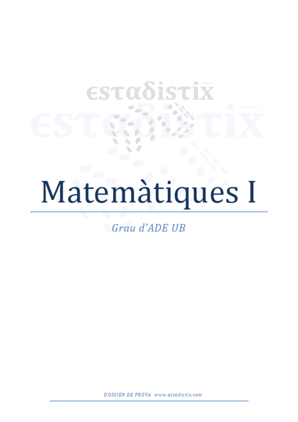 Miniatura del documento Curso online Mates I ADE UB -ESTADISTIX- Dosier.pdf
