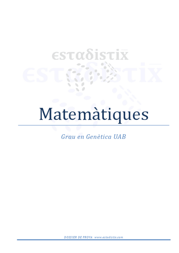 Miniatura del documento Curso online Matemáticas Genética UAB -ESTADISTIX- Dosier.pdf