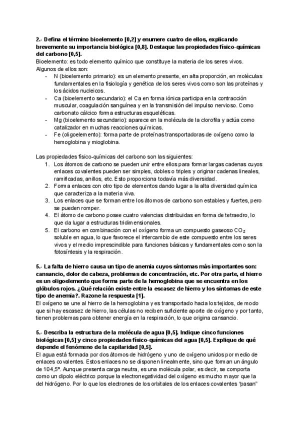 Miniatura del documento PEvAU BLOQUE I. LA BASE MOLECULAR Y FÍSICO-QUÍMICA DE LA VIDA (1.1. Composición de los seres vivos: bioelementos y biomoléculas; 1.2. El agua y las sales minerales).pdf