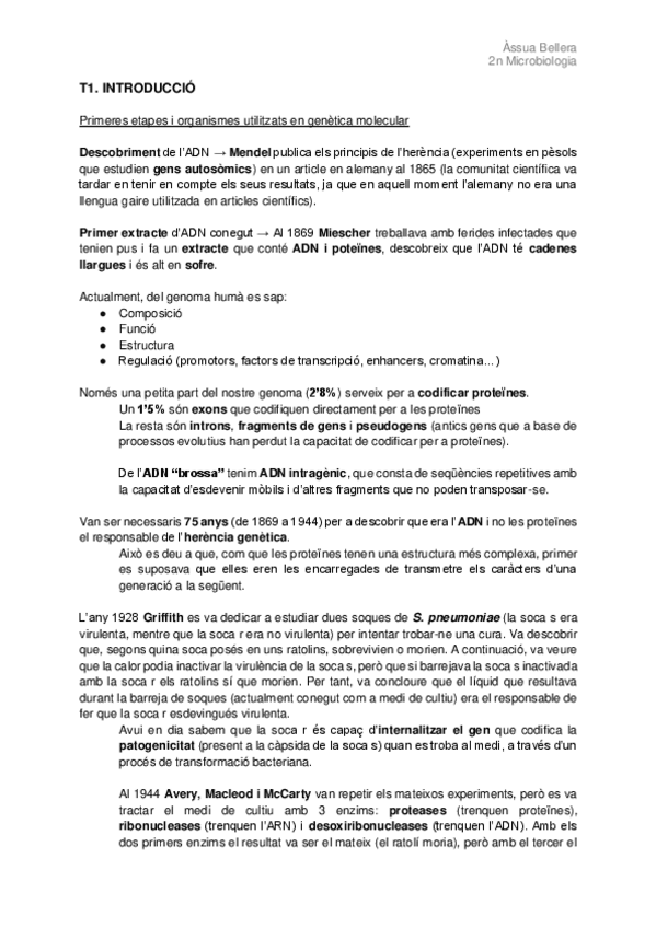 Miniatura del documento Biologia Molecular d'Eucariotes T1.-Introducció.pdf