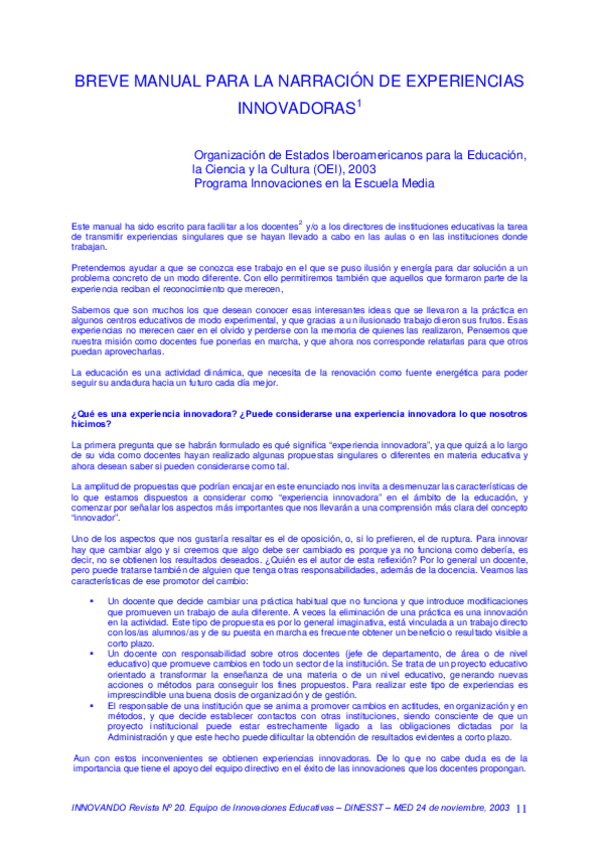 Miniatura del documento Breve-manual-para-la-narracion-de-experiencias-innovadoras.-OEI.pdf