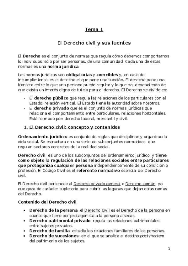 Miniatura del documento 1. El Derecho Civil y sus fuentes.docx