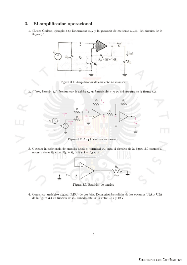 Miniatura del documento Relación 3 - Amplificador operacional (explicados).pdf