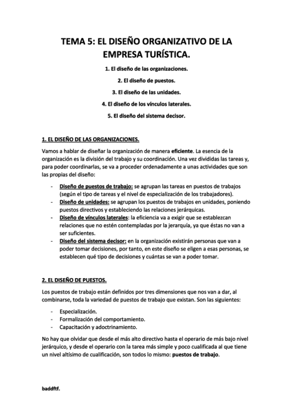 Miniatura del documento TEMA 5 - El diseño organizativo de la empresa turística..pdf