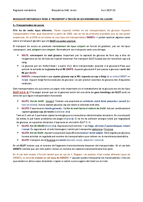 Miniatura del documento REGULACIÓ METABÒLICA TEMA 3 - TRANSPORTADORS.pdf