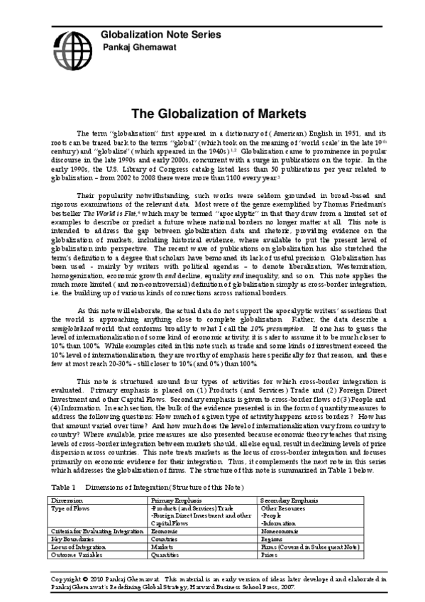 Miniatura del documento Globalization-of-Markets-Pankaj-Ghemawat-Teaching-Note.pdf
