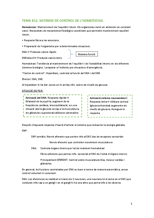 Miniatura del documento TEMA B12. Sistemes de control de l' homeostasi.pdf