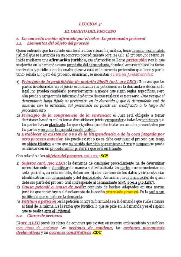 Miniatura del documento Tema 4: el objeto del proceso.pdf