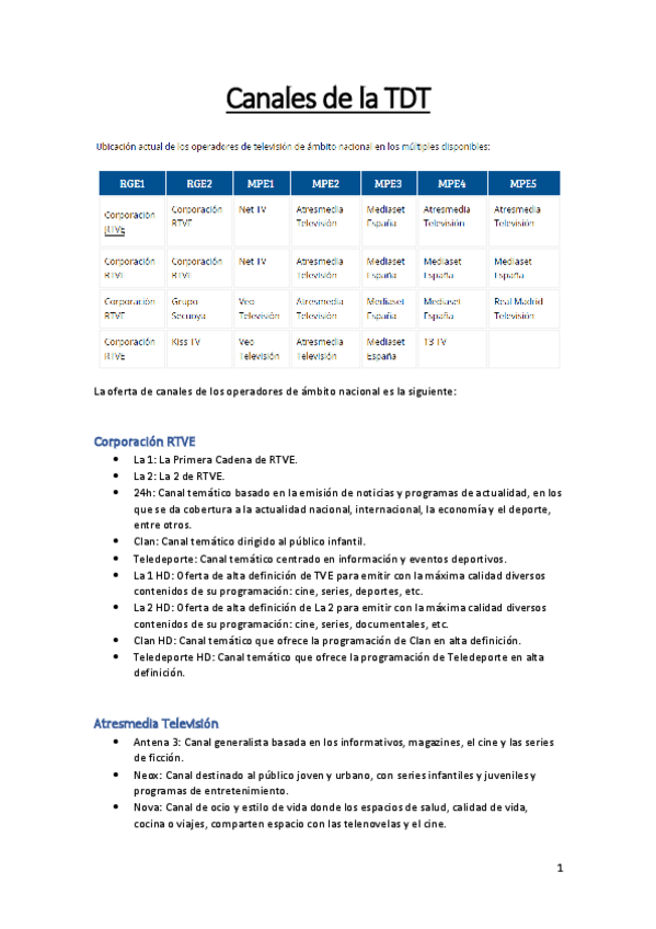 Miniatura del documento 2. 3. Canales de la TDT (también están los multiplexores).pdf